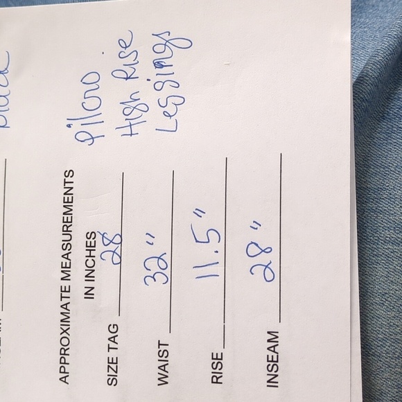 Anthropologie Pilcro & the Letterpress Front Seam High-Rise Denim Legging Sze 28 - Picture 7 of 7